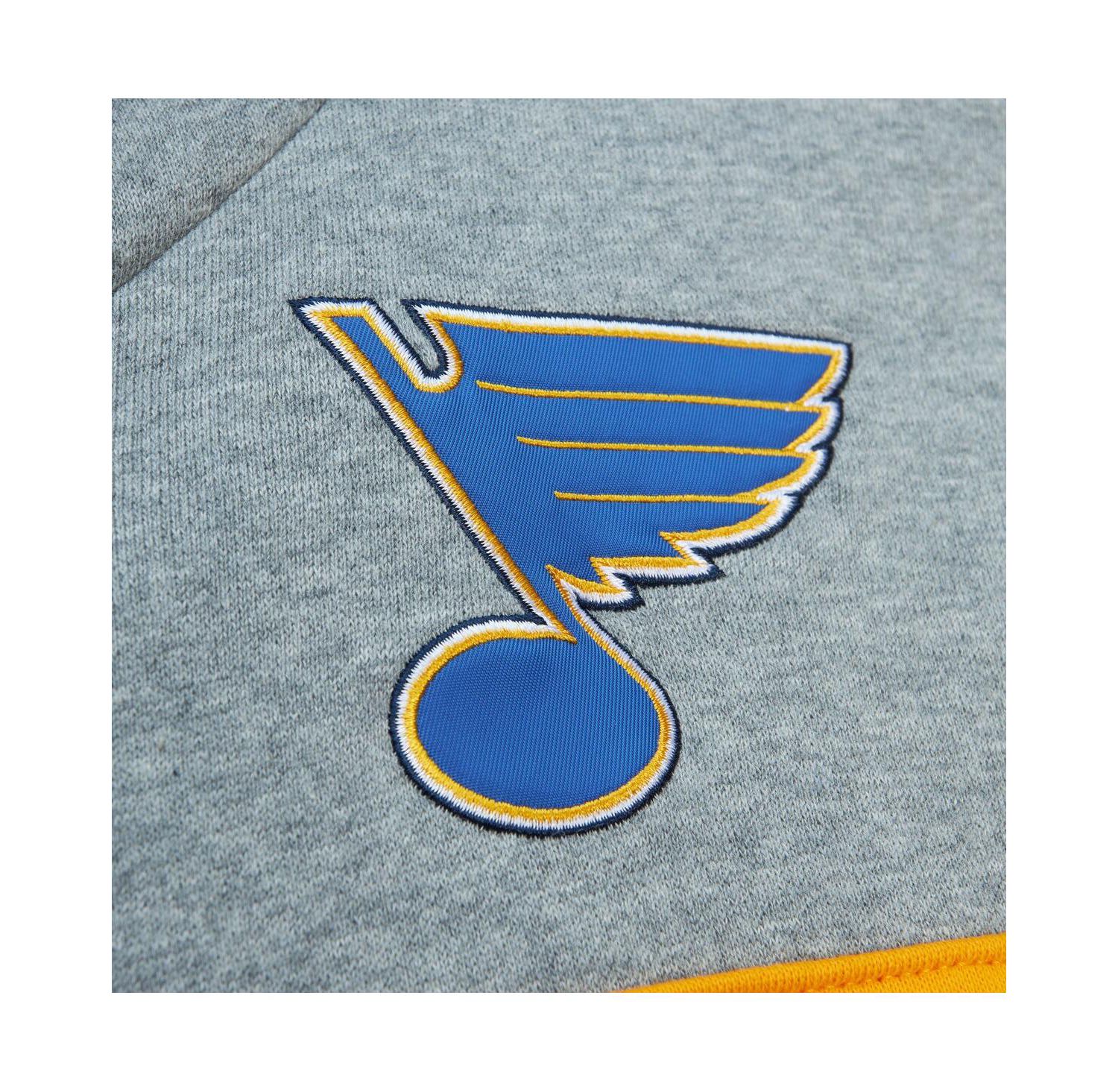 Men's Blue, Gray St. Louis Blues Head Coach Pullover Hoodie