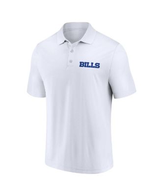 Men's White, Royal Buffalo Bills Lockup Two-Pack Polo Shirt Set