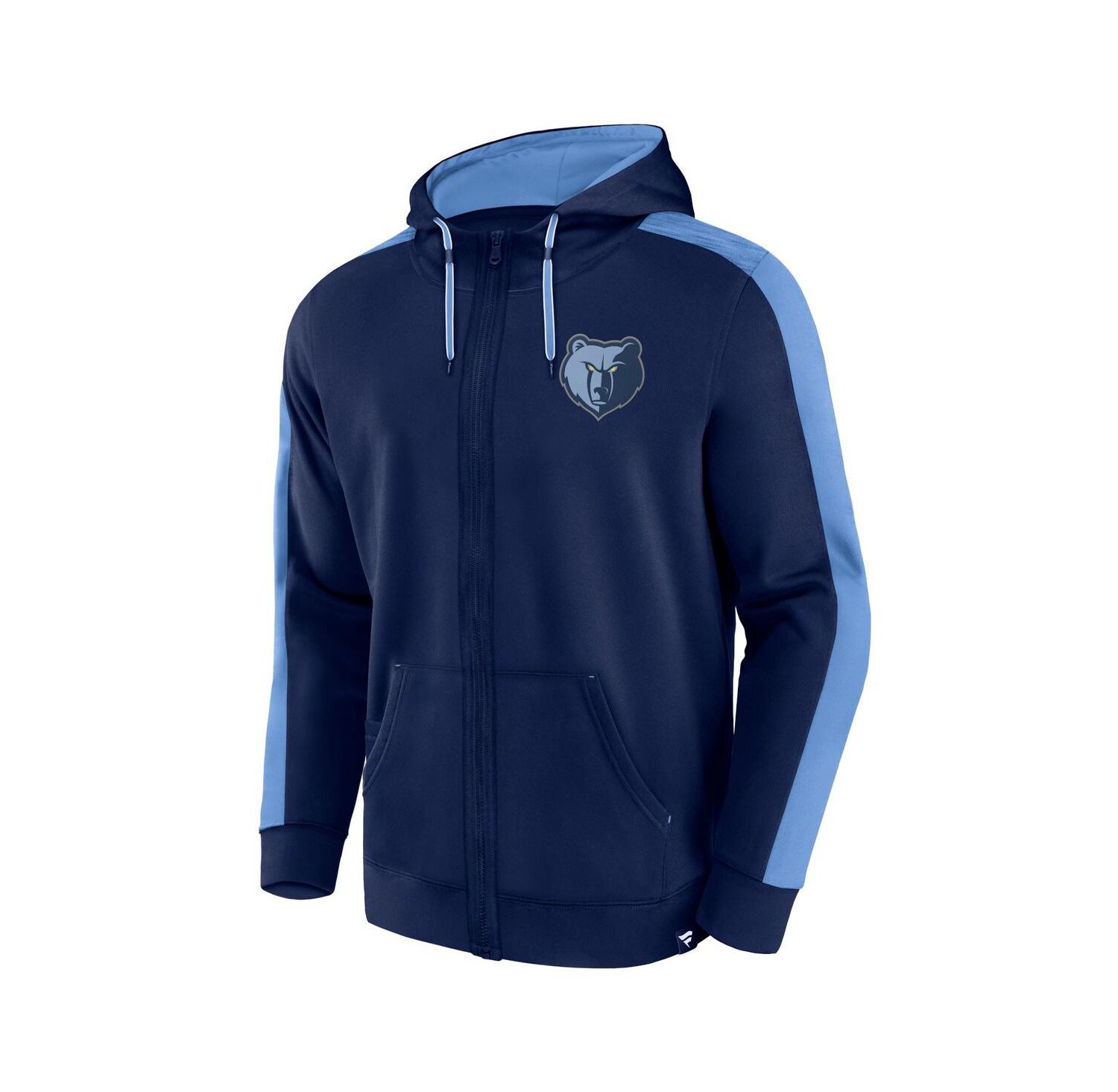 Men's Navy Memphis Grizzlies Rainbow Shot Full-Zip Hoodie