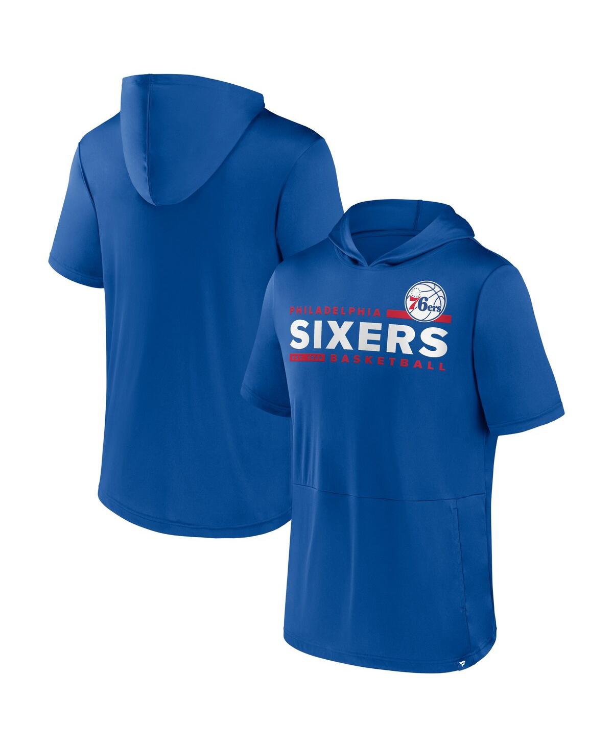 Shop Fanatics Men's  Royal Philadelphia 76ers Possession Hoodie T-shirt