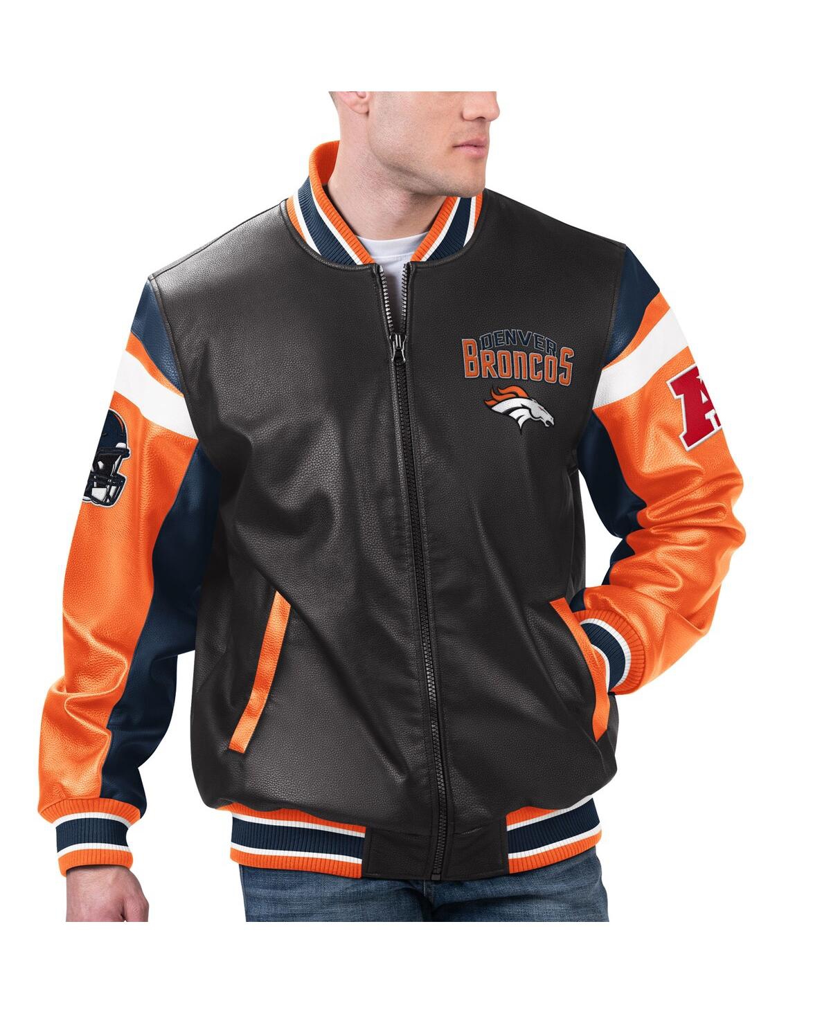 Men's G-iii Sports by Carl Banks Black Denver Broncos Full-Zip Varsity Jacket - Black