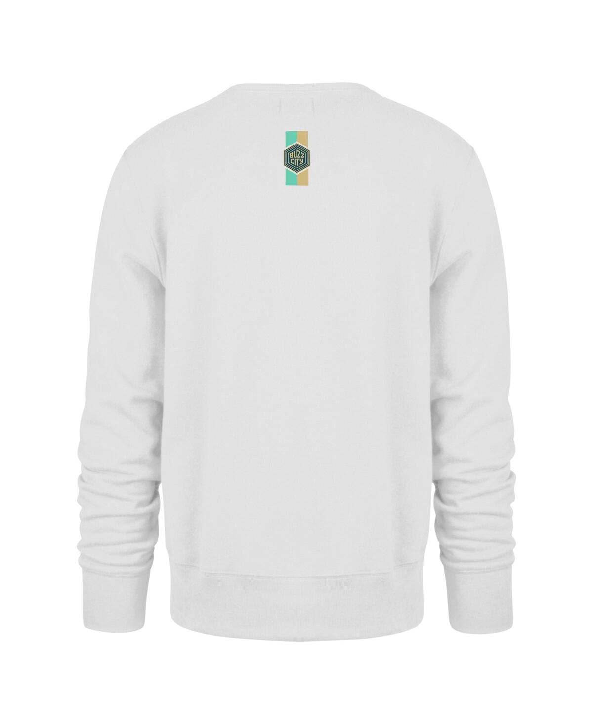 Men's '47 BrandCharlotte Hornets 2023/24 City Edition Postgame Headline Crew Pullover Sweatshirt - White