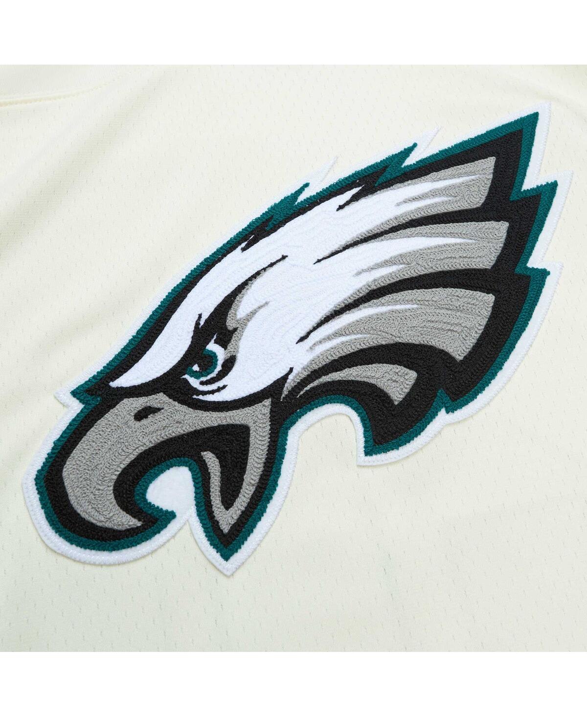 Men's Mitchell & Ness Brian DawkinsPhiladelphia Eagles Chainstitch Legacy Jersey - Cream