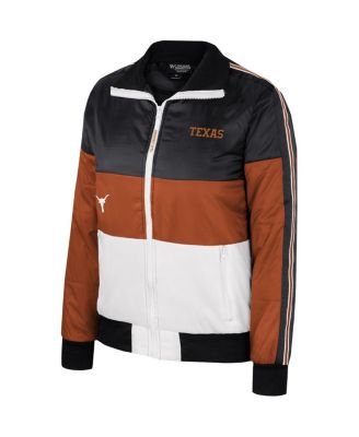 Women's Texas Orange Texas Longhorns Color-Block Puffer Full-Zip Jacket