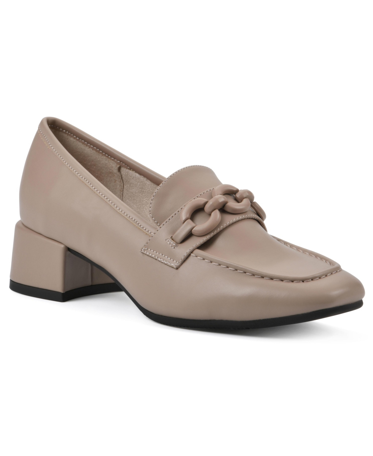Shop Cliffs By White Mountain Women's Quinbee Dress Loafer In Taupe Smooth- Polyurethane