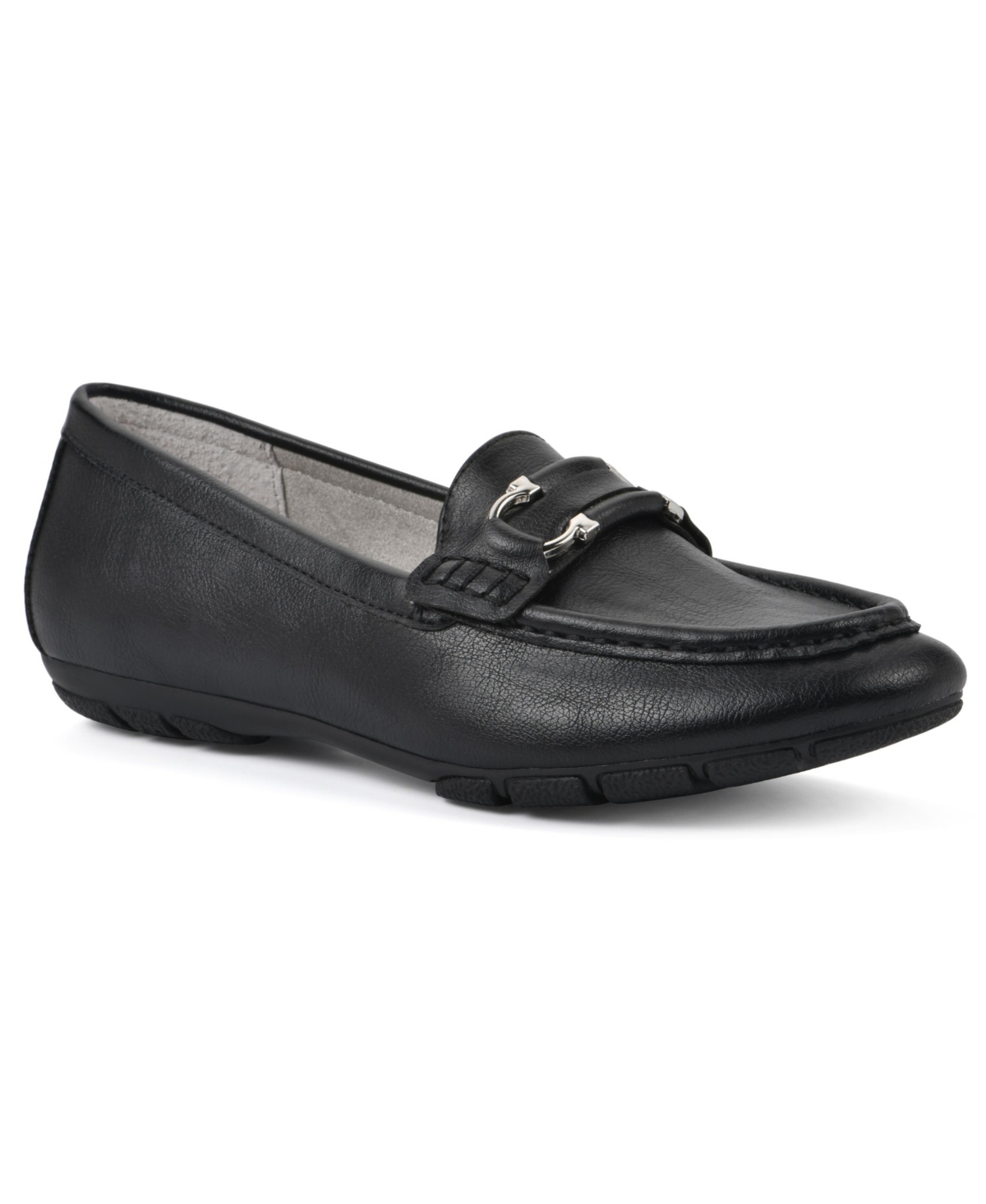 Shop Cliffs By White Mountain Women's Glaring Loafer Flats In Black Grainy