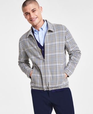 Club Room Men s Plaid Harrington Jacket Created for Macy s Macy s