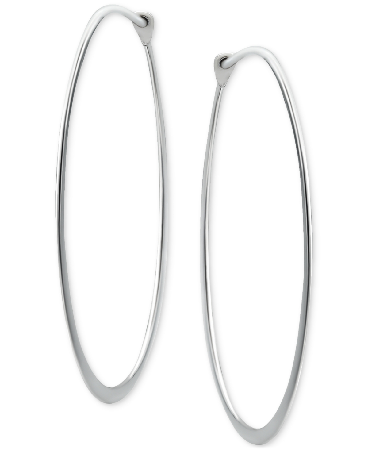 Giani Bernini Polished Endless Medium Hoop Earrings in Sterling 30mm, Created for Macy's - Silver