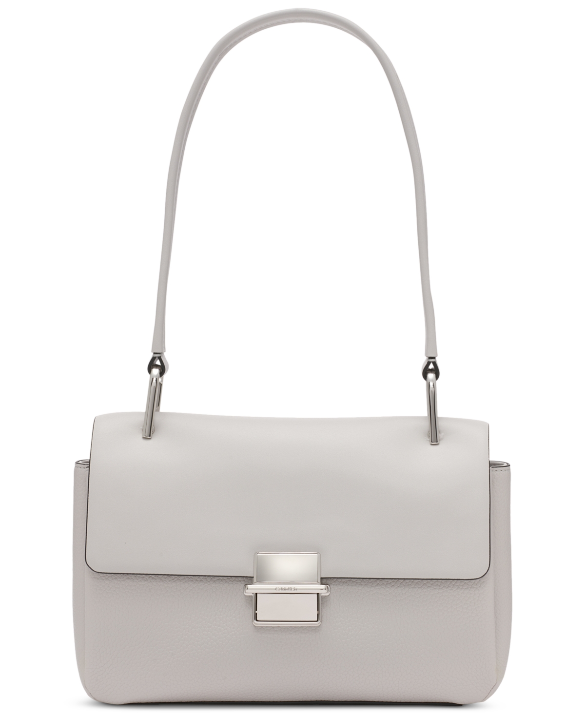 Clove Push-Lock Shoulder Bag - Cherub White