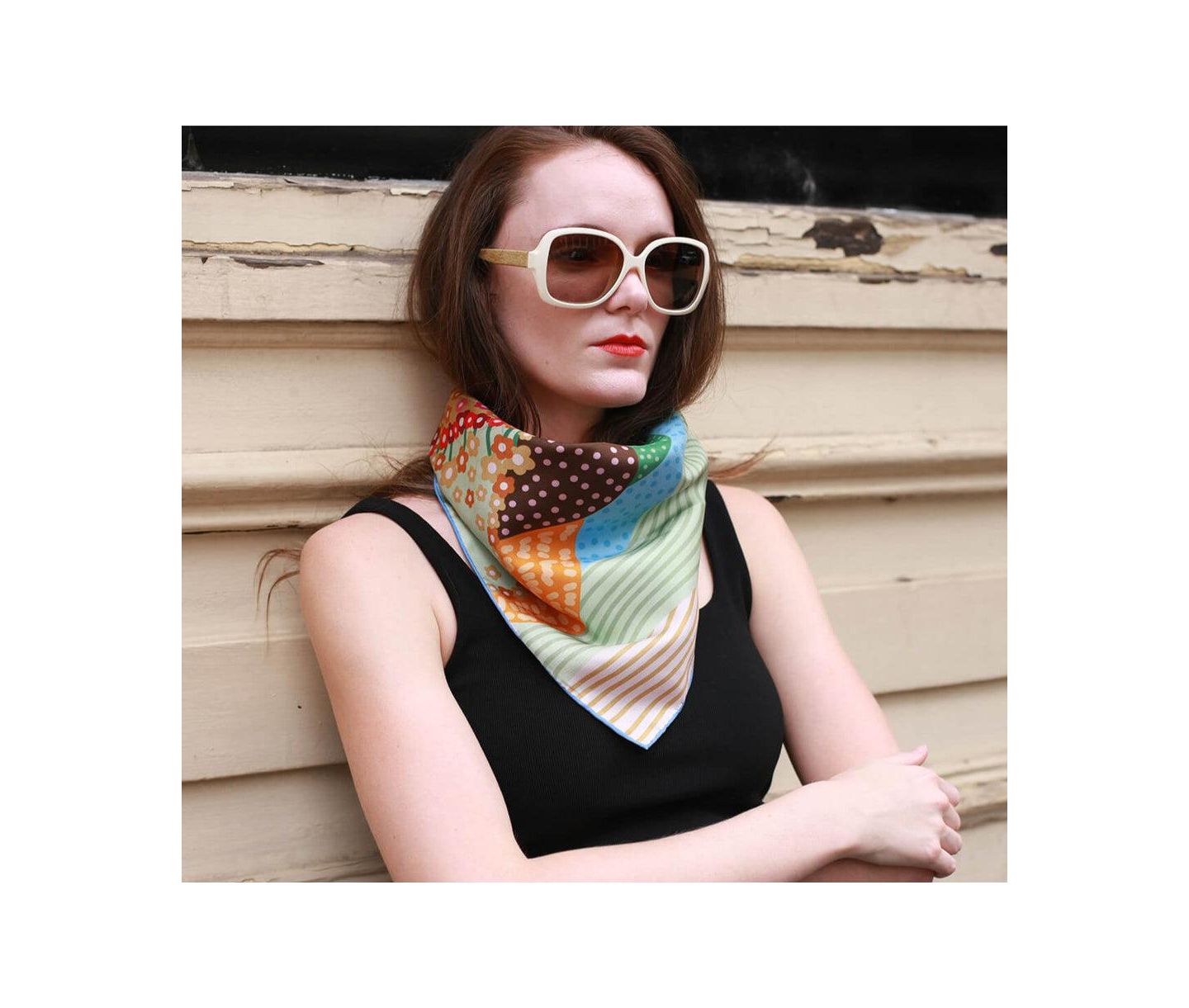 Jessie Zhao New York Double Sided Silk Scarf Of Floral Mountain — фото 2