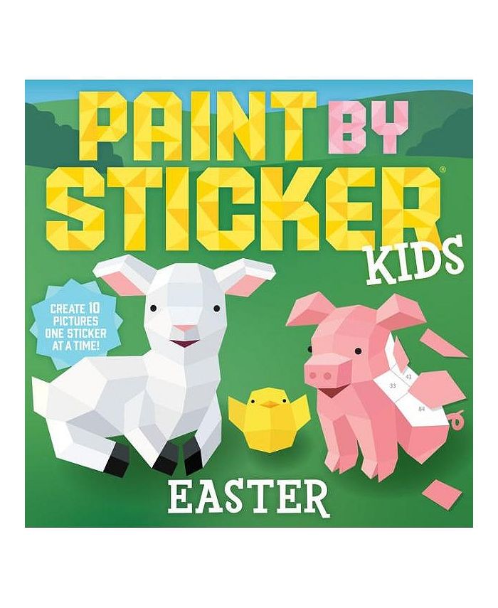 Barnes & Noble Paint by Sticker Kids Easter Create 10 Pictures One