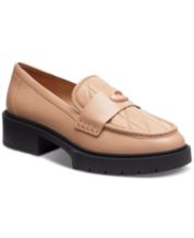Tan discount coach loafers