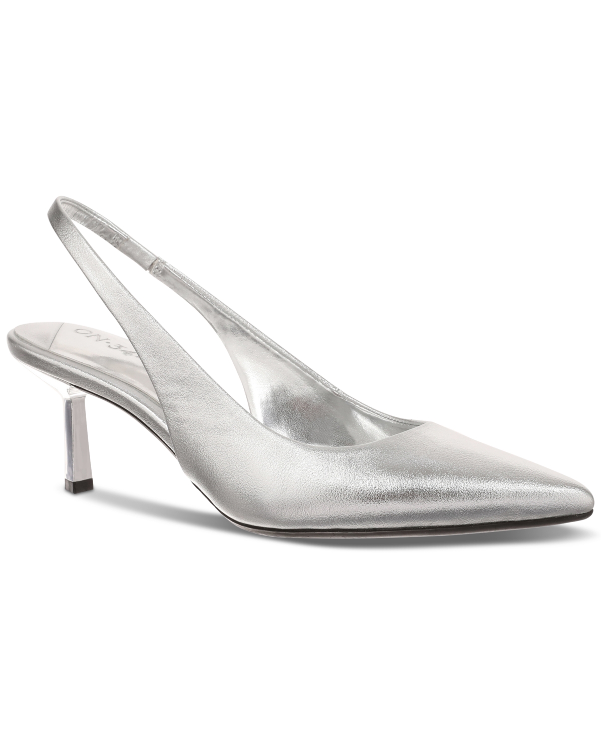 Shop On 34th Women's Baeley Slingback Pumps, Created For Macy's In Silver