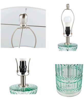 510 Design Luxuria Textured Glass and Acrylic Base Table Lamp