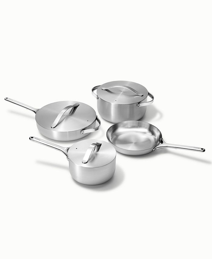 Caraway Stainless Steel 4-Piece Cookware Set - Gray‼️Light dirt‼️