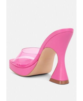 Women's Skyhigh Clear Strap Block Heel Sandals