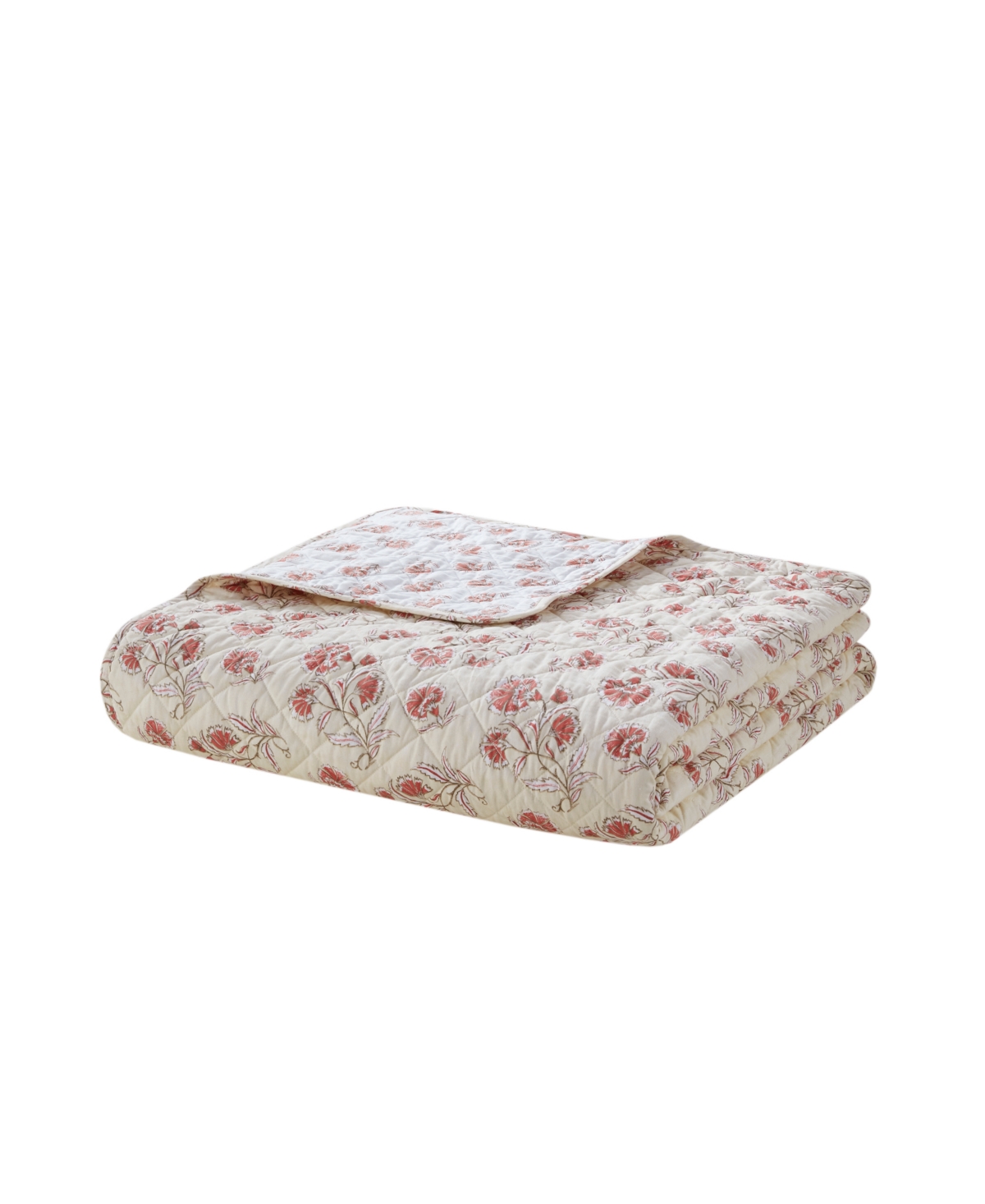 Shop Madison Park Kinsley 100% Cotton Reversible 2-pc. Quilt Set, Twin/twin Xl In Red