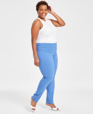 Plus Size Bengaline Skinny Pants, Created for Macy's