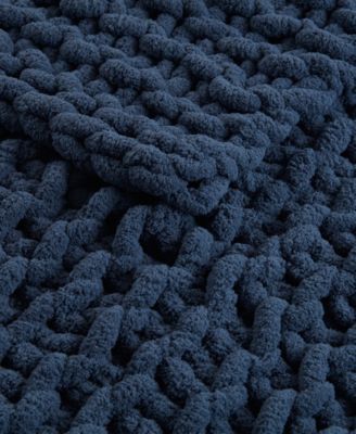 Chunky-Knit Chenille Throw, 50" x 60"