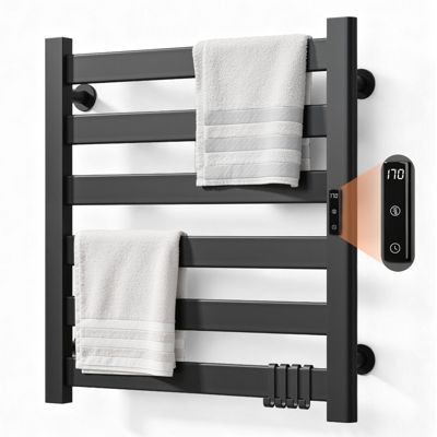 Bathroom Wall Cabinet with Towel Bar and Adjustable Shelf