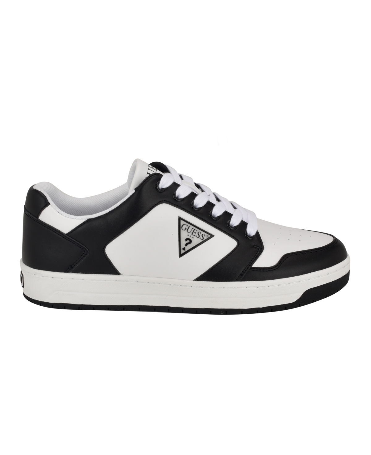 Guess Men's Udolf Low Top Lace Up Fashion Sneakers - White