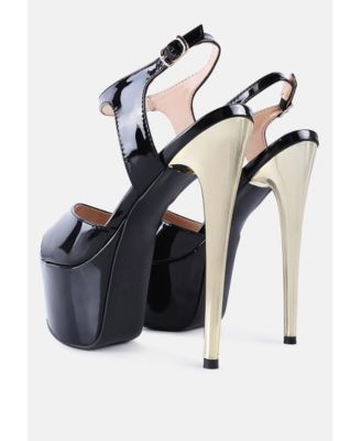 Womens Bewitch Ultra High Heeled Ankle Strap Sandals