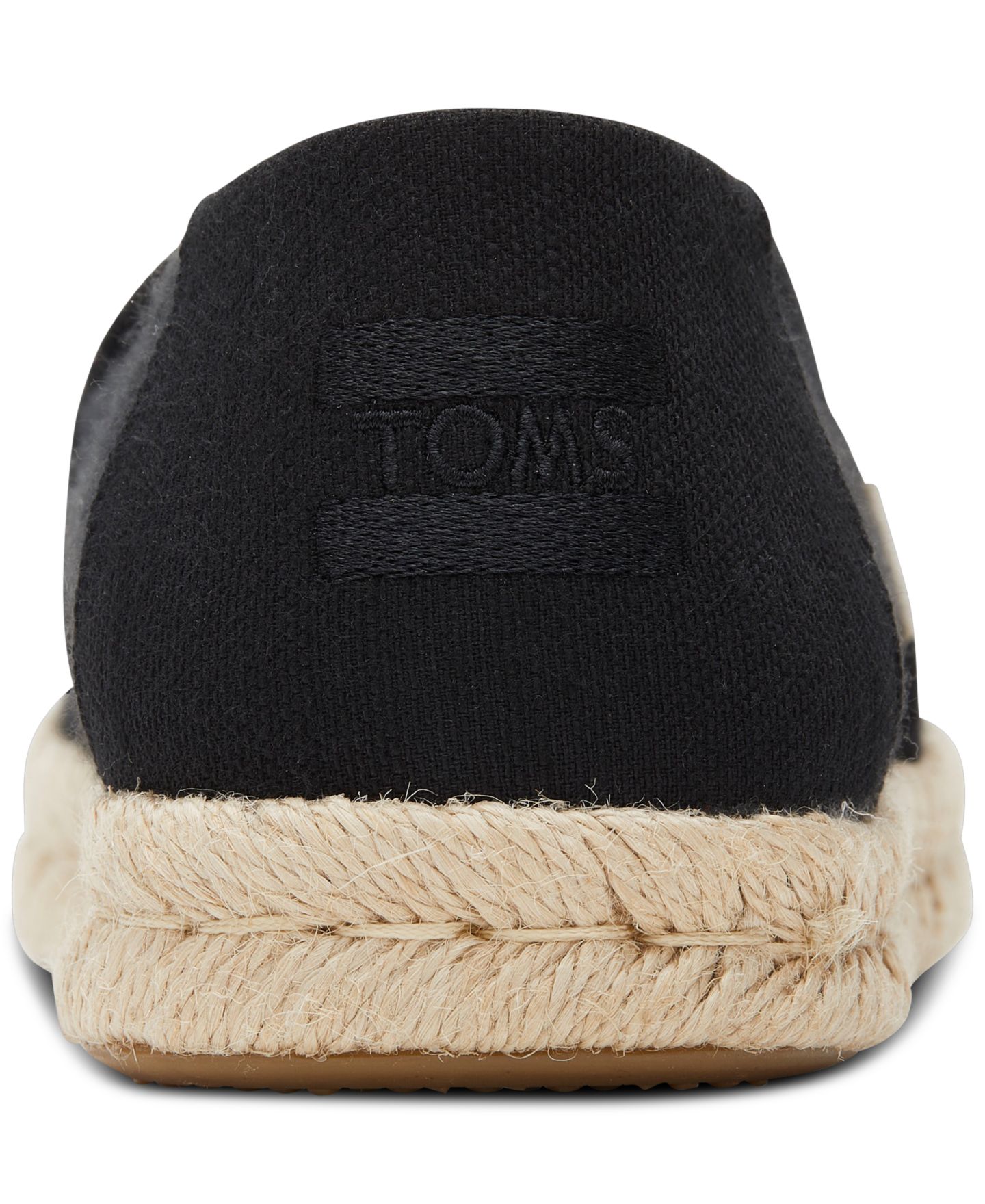 Женские эспадрильи-слипоны Toms Alpargata Rope 2.0, цвет: Чёрный — фото 3