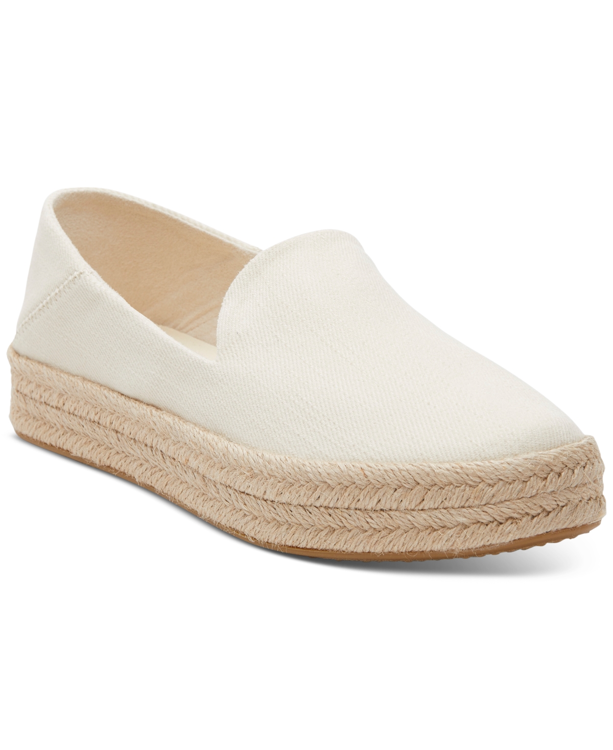 Toms Women's Carolina Slip-on Rope Espadrille Sneakers In Natural Heavy Twill