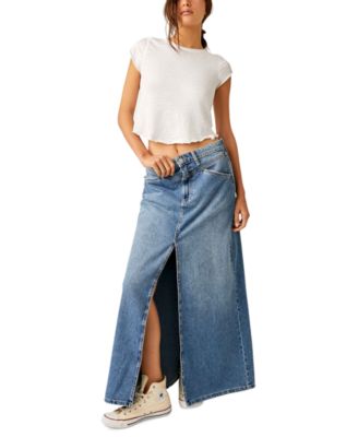 We The Free ★ Come As You Are Denim Maxi Skirt We The Free Come As You Are Denim Maxi Skirt | Free People
