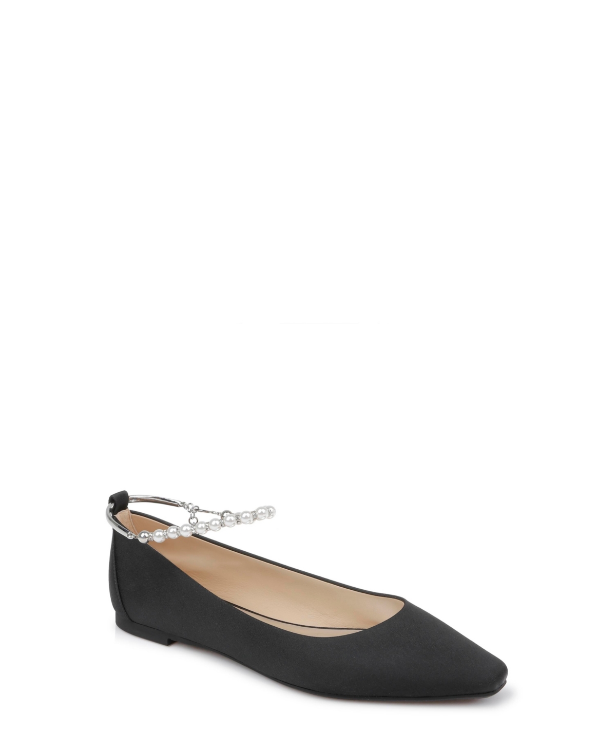 Badgley Mischka Women's London Ankle Chain Evening Ballet Flats