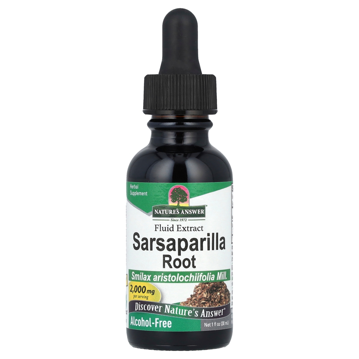Sarsaparilla Root Fluid Extract Alcohol-Free 2 000 mg - 1 fl oz (30 ml) - Assorted Pre-Pack