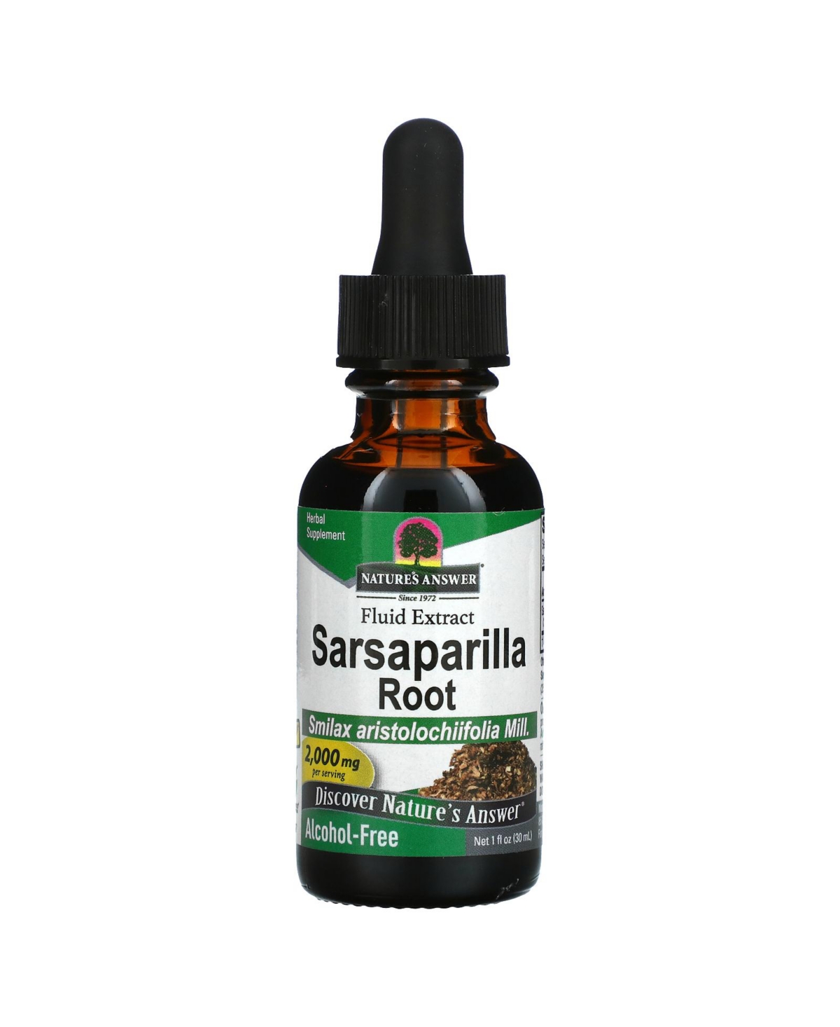 Sarsaparilla Root Fluid Extract Alcohol Free 2 000 mg - 1 fl oz (30 ml) - Assorted Pre-Pack