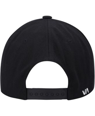 Men's Black, White Twill II Snapback Hat