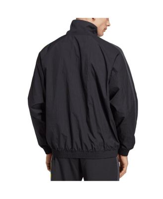 Men's Black Peter Saville x Manchester United Half-Zip Pullover Jacket