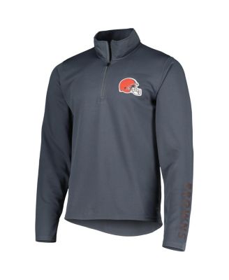 Men's Charcoal Cleveland Browns 1/4-Zip Sweatshirt