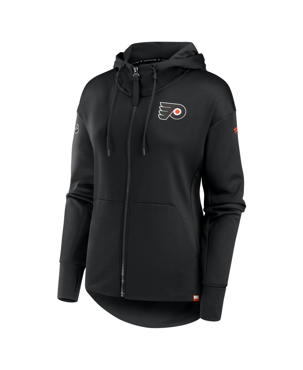 Women's FanaticsPhiladelphia Flyers Authentic Pro Scuba Full-Zip Hoodie - Black