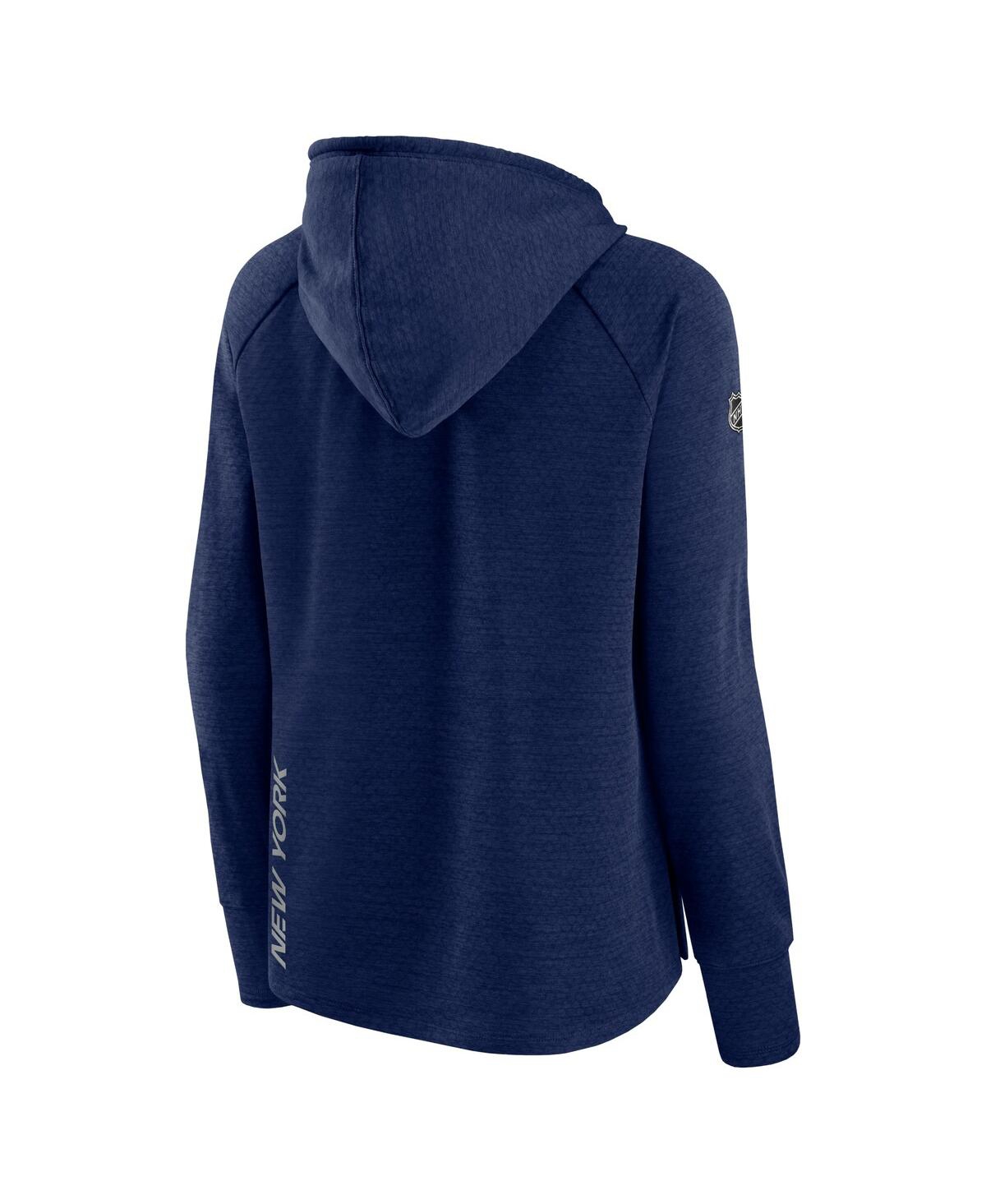 Fanatics Branded  Heather Navy New York Rangers Authentic Pro Pullover Hoodie In Heather Navy