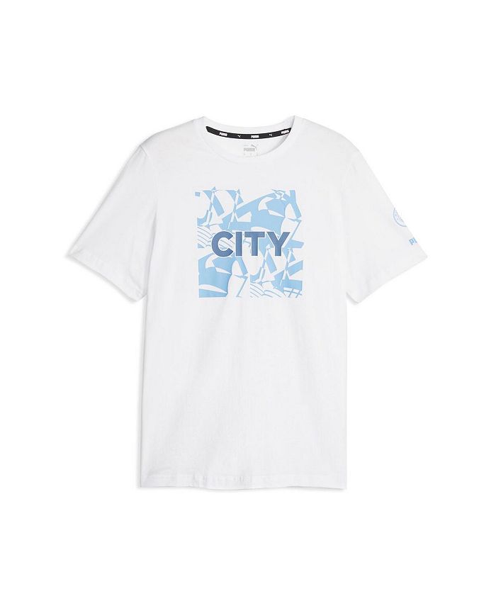 Puma Men's White Manchester City FtblCore Graphic T-shirt - Macy's