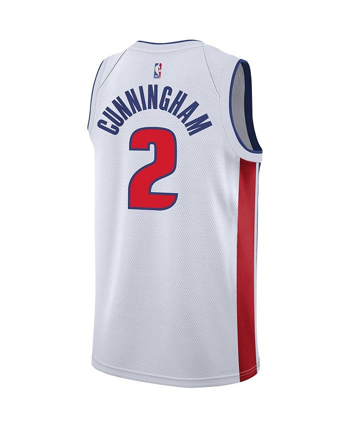 Nike Big Boys Cade Cunningham White Detroit Pistons Swingman Jersey ...