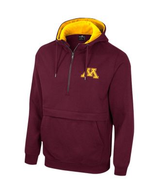 Men's Maroon Minnesota Golden Gophers Half-Zip Hoodie
