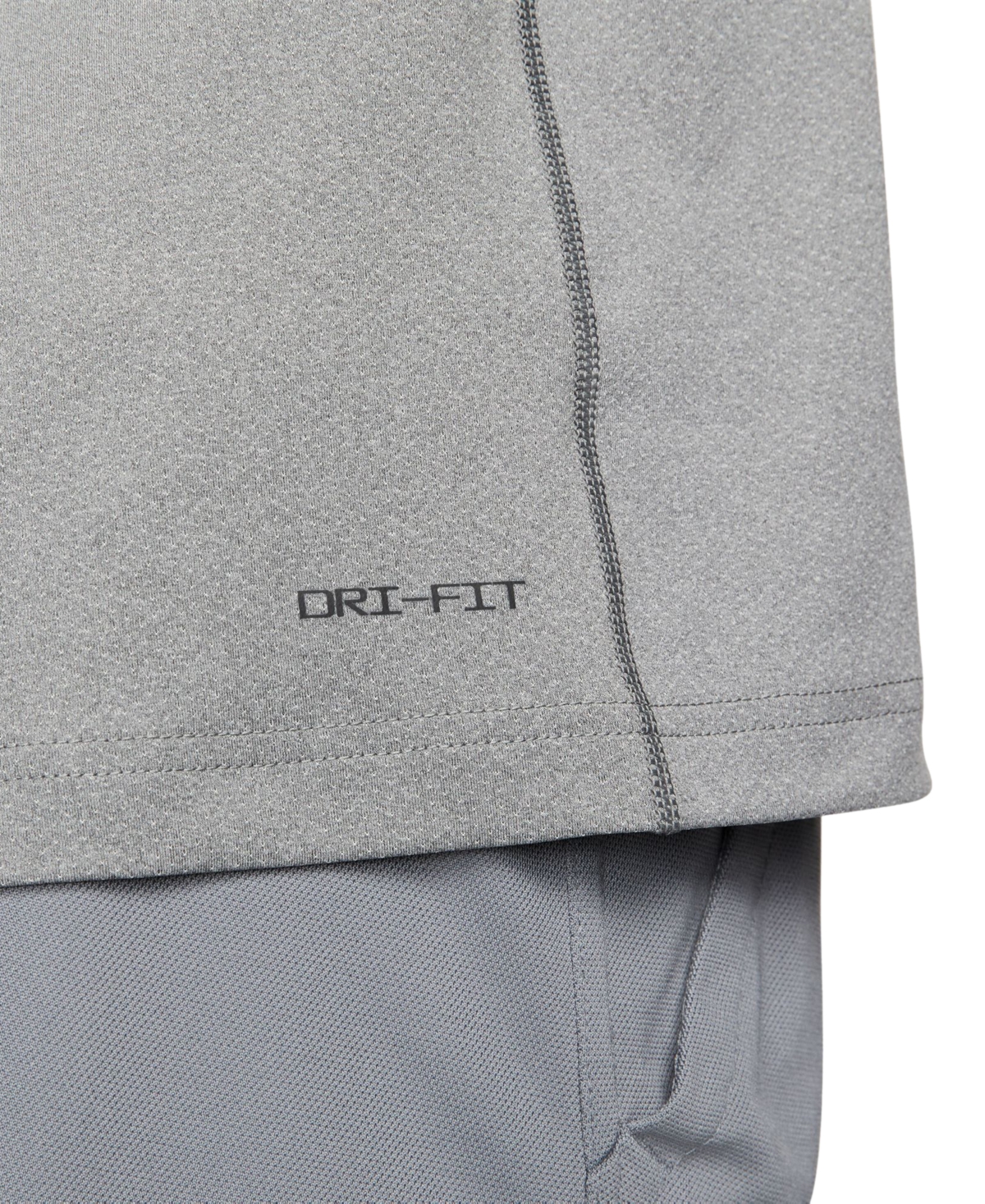 Nike Men's Ready Relaxed-Fit Dri-fit Fitness Tank, Regular & Big & Tall -htr/(black)