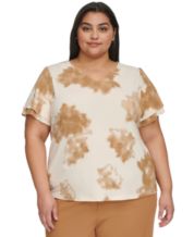 Calvin Klein Performance Plus Size Tops for Women - Up to 50% off