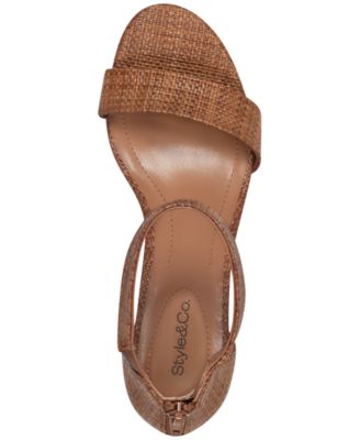 Women's Paycee Two-Piece Mid-Heel Dress Sandals