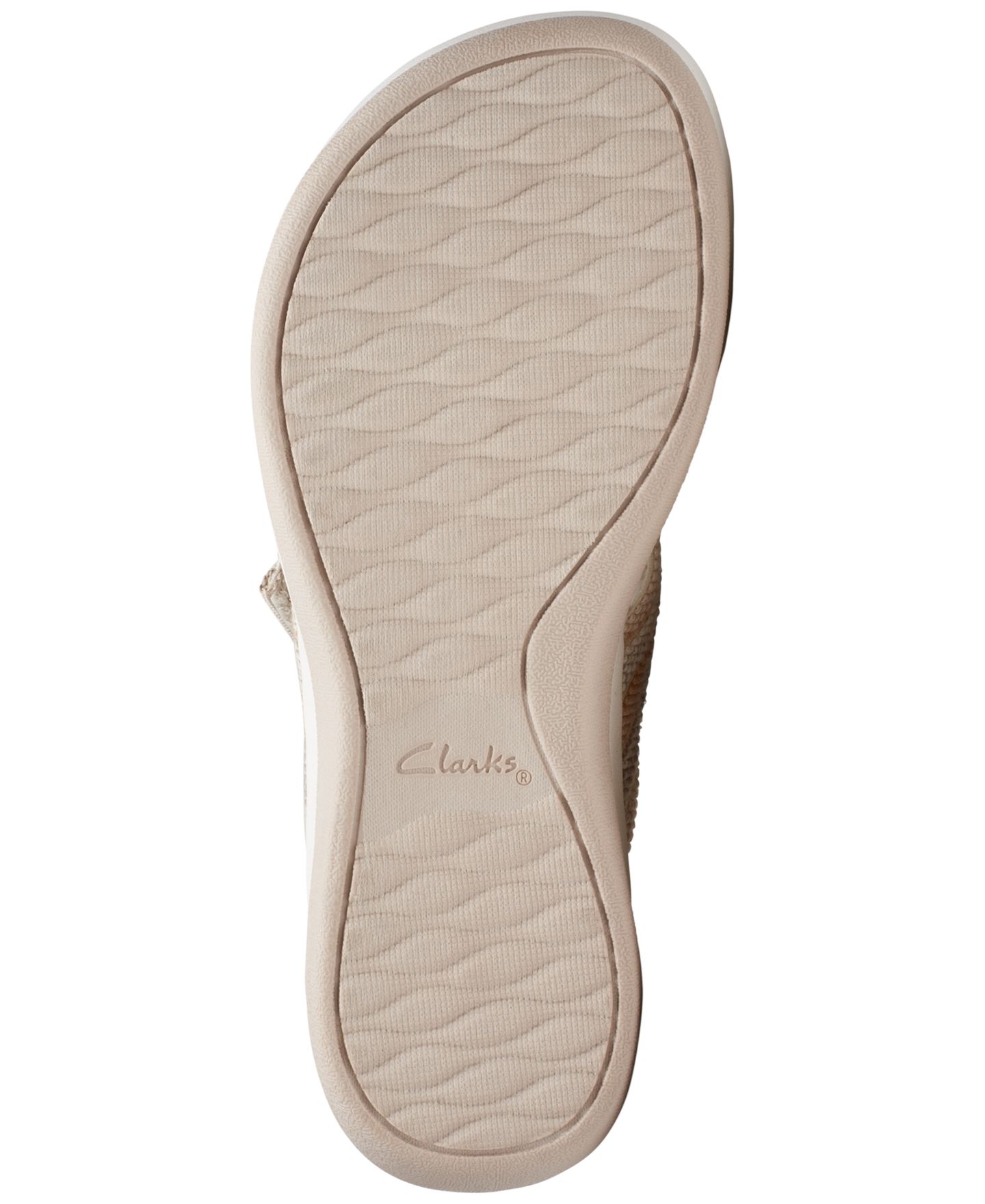 Женские сандалии Clarks Cloudsteppers Arla Wave, цвет: Бежевый — фото 5