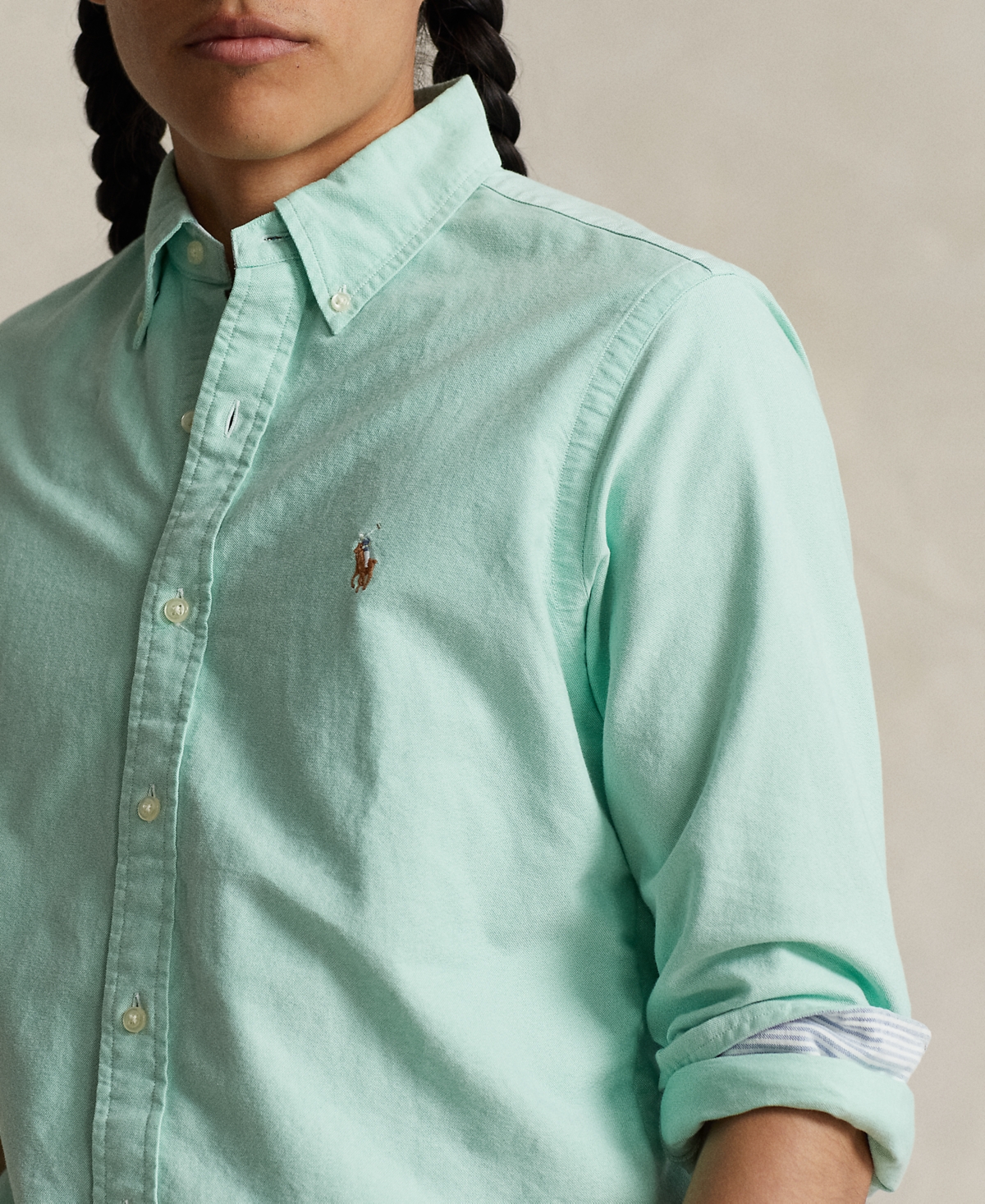 Shop Polo Ralph Lauren Men's The Iconic Oxford Shirt In Classic Kelly