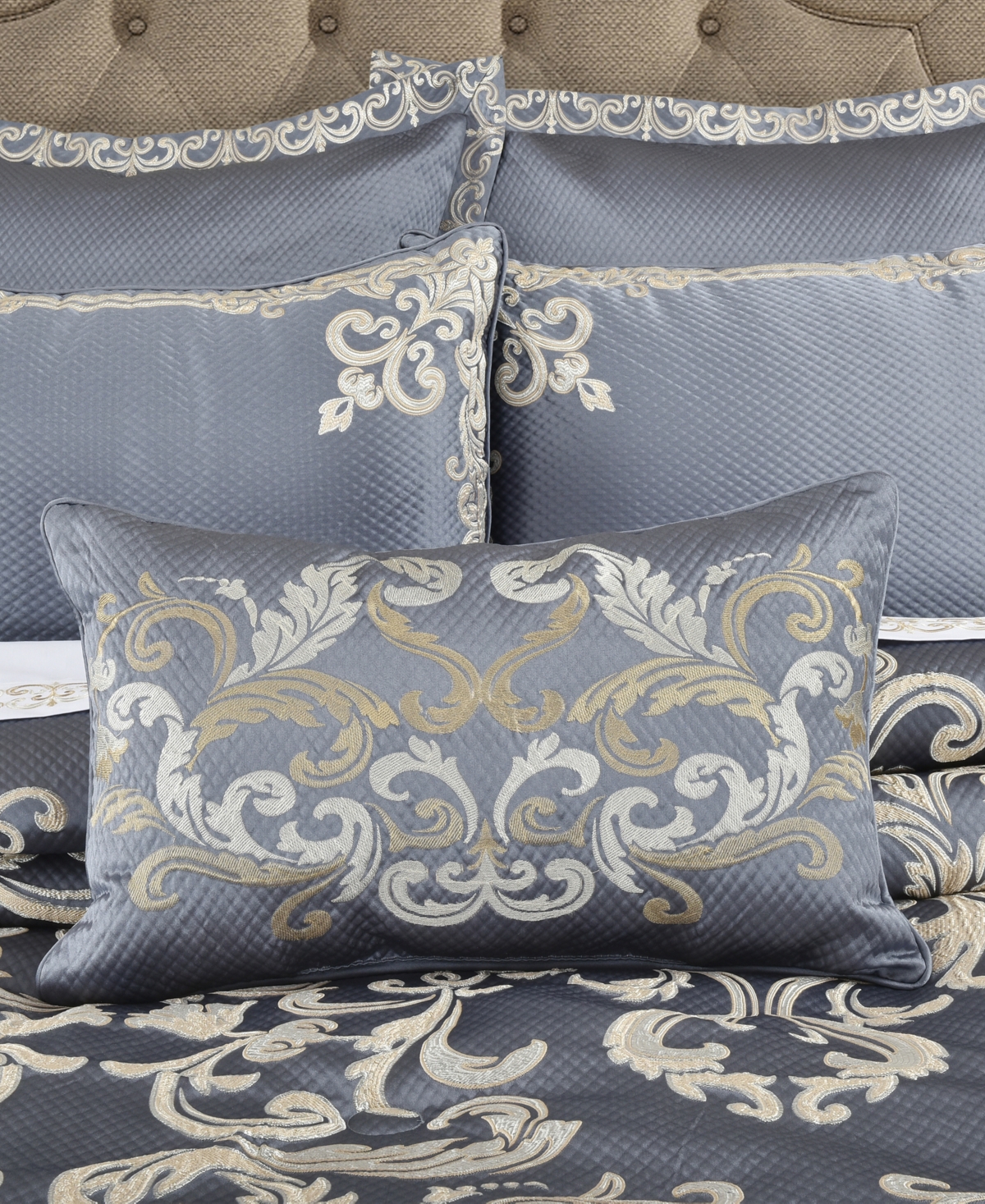J Queen New York Dicaprio Boudoir Decorative Pillow, 14" X 22" In Powder Blue