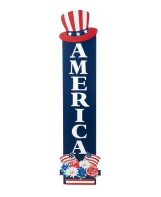 42" H Patriotic, Americana Wooden America Porch Decor