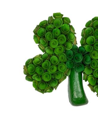 14.5" Four Leaf Clover Wood Floral Decoration