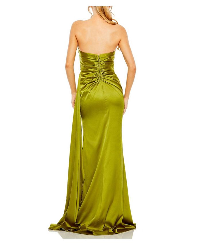 Mac Duggal Women's Strapless Embellished Sweetheart Neckline Satin Gown ...