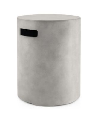Outdoor Weather Resistant Tank Hideaway Table Fits Standard 20 LBS Propane Gas Tank for Fire Pits